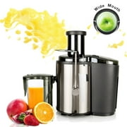 Ktaxon Juicer Wide Mouth Juice Extractor 800 Watt Centrifugal Juicer Machine Powerful Whole Fruit and Vegetable Juicer with Juice Jug ,2 Speed Setting Stainless Steel