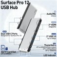 thumbnail image 2 of Estación de Acoplamiento Yeemie Pro Quad 4K HDMI USB Hub para Surface Pro 12, 2 of 9