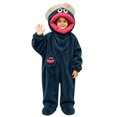 thumbnail image 5 of Cozy Fuzzy Big Mouth Monster Onesie, Warm Long Sleeve Pajamas with Shoe, Loose Fit, Home Casual Wear, Suitable for Sleep and Relaxing(Gray-with Shoe,100cm), 5 of 6