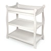 Badger Basket Sleigh Style Baby Changing Table - White