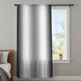 thumbnail image 4 of Ombre Black White Sheer Curtains 96 Inches Long, Simple Abstract Striped Farmhouse Light Filering Curtains, Privacy Drapes Simi Floor to Veiling Curtain for Living Room Bedroom Large Window Treatment, 4 of 9