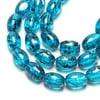 Cousin 15" Floral Print Aqua Beads, 1 Each