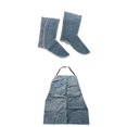 thumbnail image 1 of De Trabajo De Soldadura De Cuero Resistente + 1 Par De De Soldadura - Para Resistente Al Calor Y , Sunnimix Spats de soldadura Delantal de soldadura, 1 of 8