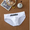 thumbnail image 1 of Men Triangle Underwear Low Rise Fashion Increase Capsular Elasticity Body Bag Hugging Comfortable Briefs Slip Dropshipping white XL, 1 of 6