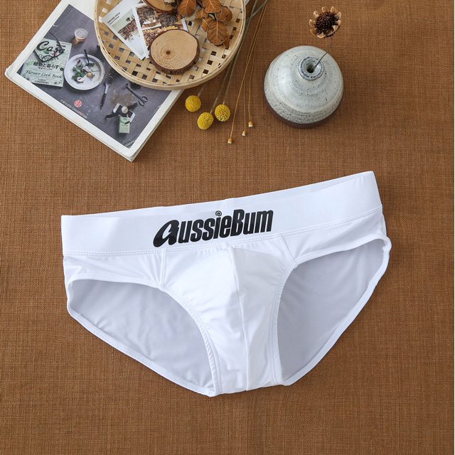Men Triangle Underwear Low Rise Fashion Increase Capsular Elasticity Body Bag Hugging Comfortable Briefs Slip Dropshipping white XL