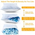 thumbnail image 6 of (YYL-Design)-- Cooling Memory Foam Pillow Ventilated Soft Bed Pillow With Cooling Gel Infused Memory Foam Machine Washable, 6 of 10