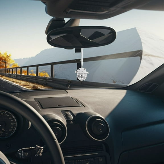 PAMINGONO 2Pcs Durable Materials Mirror Ball Hanger for Car Enthusiasts Rearview Mirror Hanging Accessories