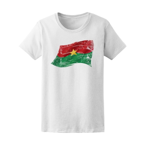 Burkina Faso Grunge Waving Flag  T-Shirt Men -Image by Shutterstock, Male 3X-Large