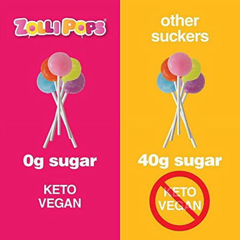 ZOLLIPOPS, Clean Teeth Lollipops, 15ct, Orange, Sugar Free