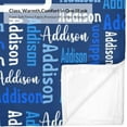 thumbnail image 5 of Name Blanket Personalized Blanket for Adult Kids Flannel Customized Personalized Blankets and Throws, 5 of 6