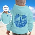 thumbnail image 5 of Girls Boys Palm Hoodies Sweatshirts Cute Preppy Hoodie Sky Blue 6-7 Years, 5 of 8