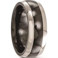 thumbnail image 5 of Titanium Black Ti Domed w/ Cut Edges 7mm Band, 5 of 5