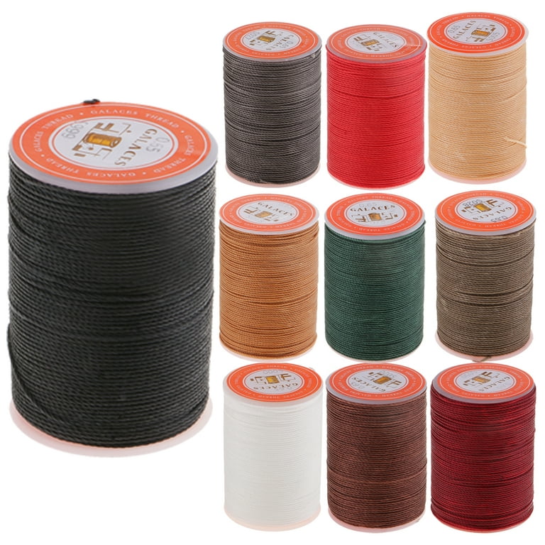 Flat Waxed Sewing Line Thread Leather Cords For DIY Hand Stitching