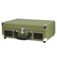 thumbnail image 2 of Victrola Bluetooth Portable Suitcase Record Player with 3-Speed Turntable - Olive Green, 2 of 10