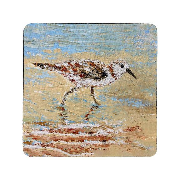 Betsy Drake CT1370 Lone Sandpiper Coaster - Set of 4