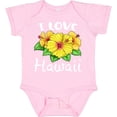 thumbnail image 3 of Inktastic I Love Hawaii Hibiscus Flowers Boys or Girls Baby Bodysuit, 3 of 5