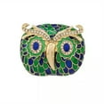 thumbnail image 4 of GKNET Vintage Cartoon Style Owl Brooch Sparkling Rhinestone Alloy Animal Pins-white, 4 of 6
