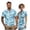 Blue Hibiscus, variant on Binienty Ditsy Floral Golf Clothing Set for Couple Breathable Stretch Fabric Summer Golf Outfit Set Men's Shirt Women's Short Sleeve Skirt Lightweight Golf Course Wear for Daily