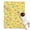 Yellow Dinosaurs Palms, variant on Yellow Dinosaurs Palms Pattern Blanket,Comfortable Soft Flannel Throw Blanket,All Season,Warm Lightweight Blankets for Sofa Bed Couch Living Room Chair,30"x40"