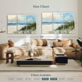 thumbnail image 4 of Elephant Stock Oak Island Sunrise Wall Art - Horizontal Multi Panel Canvas - Living Room Wall Decor - Beach Multi Panel - Blue And Beige Decor By Sally Swatland - 50" x 32", 4 of 8