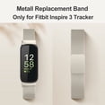 thumbnail image 4 of Band for Fitbit Inspire 3 Bands Women Men, Stainless Steel Metal Mesh Loop Adjustable Magnetic Wristband Replacement Straps Compatible with Fitbit Inspire 3 Fitness Tracker, 4 of 6