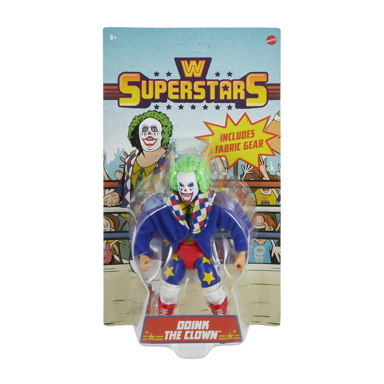 WWF DOINK THE CLOWN Hasbro MOC Series 9 FIGURE 1993 WWE Wear