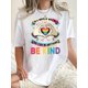 thumbnail image 1 of Camiseta de manga corta para mujer transpirable Moda de veranoWomen's Fun & Colorful 'Be Kind' Heart Graphic Tee - Casual Crew Neck Short Sleeve T-Shirt, Stretchy Polyester Blend, Machine Washable -, 1 of 6