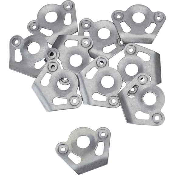 Speedway Motors Tapered Quarter Turn Fastener Spring Plates Pack/10 – Tapered Steel 1.50″ Quarter-Turn Fastener Spring Plates, Universal Panel Mount Hardware, Pack of 10