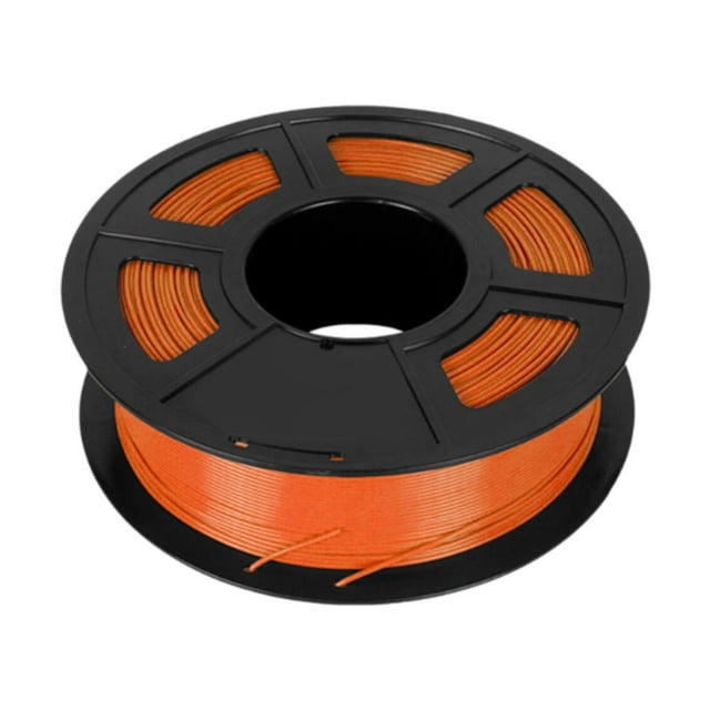 Accesorios para carretes de filamento de moldeo de impresora 3D con burbujas perfectamente enrolladas naranja