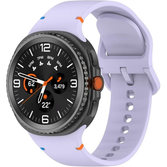 REQO Silicone Bands Compatible with Samsung Galaxy Watch 8 Band 40mm 44mm, Galaxy Watch 8 Classic Band 46mm, Waterproof Soft Wristband Sport Strap for Galaxy Watch 8 2025 Women Men