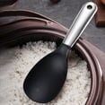 thumbnail image 5 of Cheers.US Stainless Steel Silicone Rice Spoon Non-Stick Pan Rice Spoon&nbsp;Flexibility Strong Hanging Hole Design Rice Cooker for Rice Spoon Kitchen Essential Tools, 5 of 7