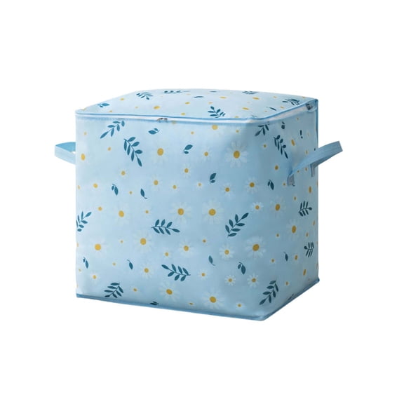 Oversized Clothes Quilts Storage Bag with Handle Zip Up Storage Box Portable Under Bed Storage Bag for Clothing, Bedding or Blankets