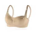 thumbnail image 1 of Ropa interior de lactancia para mujeres embarazadas, sujetador push up con hebilla frontal inalámbrica, sujetador de lactancia antidesbordamiento, sujetador de momia posparto de talla grande para, 1 of 5