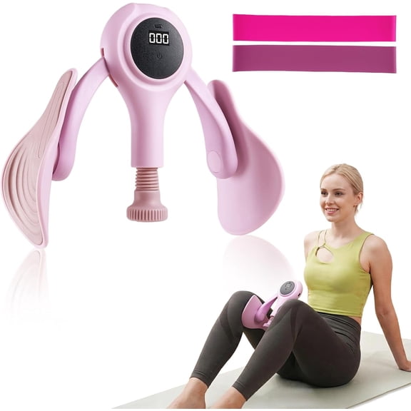 CYFIE Arm & Leg Trainer with 2 Resistance Bands, Adjustable Kegel Exerciser for Inner Thigh Toning & Hip Recovery, Home Office Fitness Equipment for Glute Activation