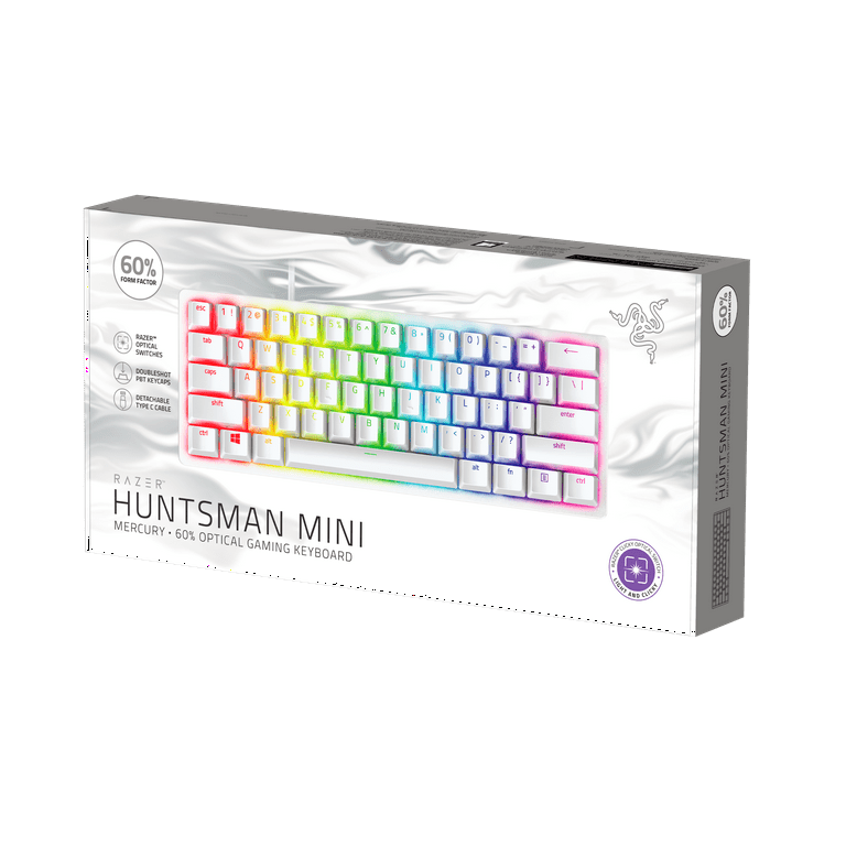 キーボード Razer Huntsman Mini Mercury 60% Amazon.com: Razer Huntsman Mini 60% Gaming Keyboard: Fastest