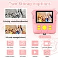 thumbnail image 3 of Kids Camera Instant Print, Portable Digital Cameras for Boys & Girls Age 6-12 Birthday Gifts - Pink, 3 of 9