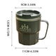 thumbnail image 3 of Taza de acero inoxidable 304 de doble capa para el hogar y la oficina, taza de agua con asa., 3 of 6