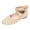 Beige, variant on Womens Flat Shoes Memory Foam Insole Ballet Elatic Ankle Strap with Zipper Non Slip on Lightweight Comfortable Shoes Footwear 2026 Black Size 7
