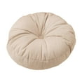 thumbnail image 1 of Cojín de almohada de piso redondo cojín de cojín cojín cojín de meditación para sala de estar en el interior de sofá cama de al aire libre Beige, 1 of 8