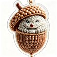 thumbnail image 3 of DIY Acrylic 2D Pearl Painting Christmas Ornament Kit for One Hanging Decoration, Sparkling Holiday Craft Project for Christmas Tree or Window Display and Handmade Gift Making, Style F, 3 of 7