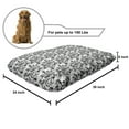 thumbnail image 2 of Black and White Pet Bed, Blossoming Romantic Roses Soulful Expression Bouquet of Love, Resistant Pad for Dogs and Cats Cushion with Removable Cover, 24" x 39", Pale Grey Black White, by Ambesonne, 2 of 4