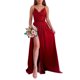 thumbnail image 1 of Txlixc Vestido de fiesta femenino, cuello redondo de color sólido Txlixc moda, 1 of 7