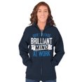 thumbnail image 4 of Billiant Mind Autism Awareness Unisex Plus Size Zip Hoodie Brisco Brands 2X, 4 of 6