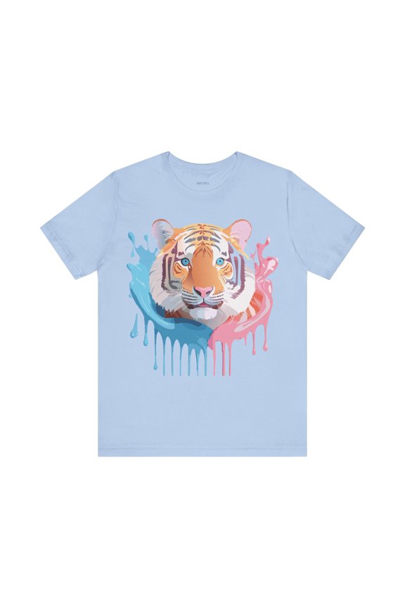 Tiger Graphic Unisex 100 Cotton Vintage Art with Animal Tee 20