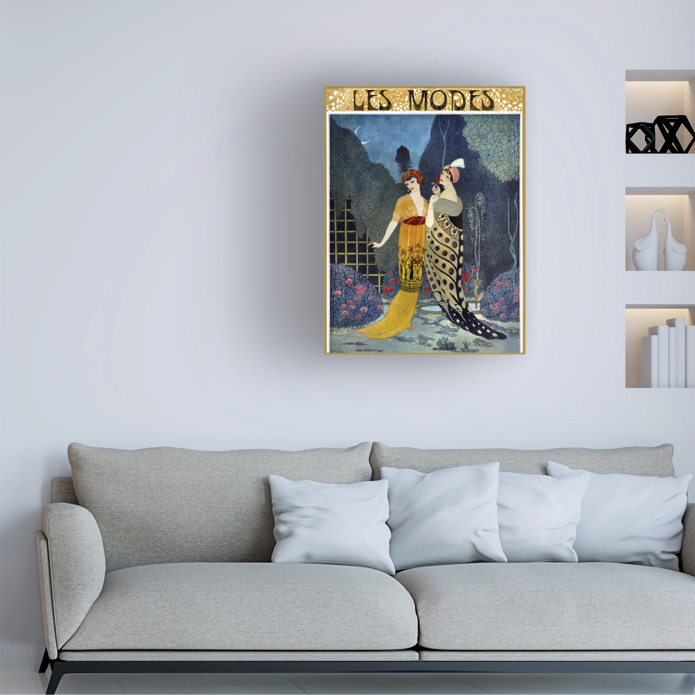 Trademark Fine Art 'Art Deco Fashion Ladies' Canvas Art by Vintage Apple Collection
