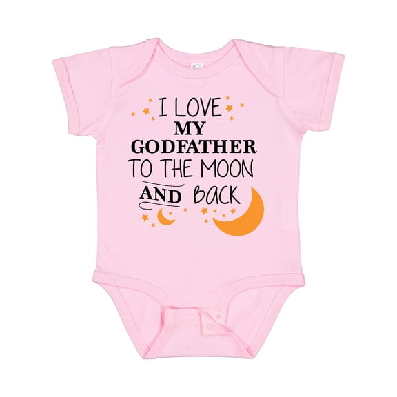Inktastic I Love My Godfather to the Moon and Back Boys or Girls Baby Bodysuit