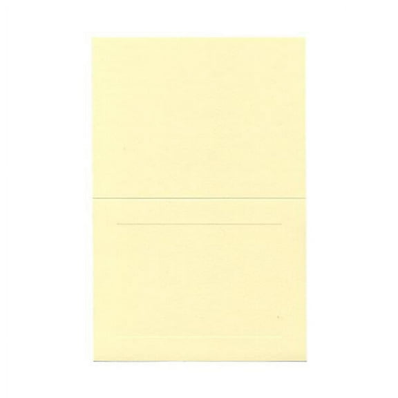 JAM Paper Foldover Cards, 5 x 6 5/8, Ivory Panel, 25/Pack