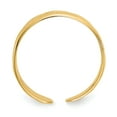 thumbnail image 2 of 14k Yellow Gold Flower Butterfly Adjustable Toe Ring Open Midi, 2 of 9
