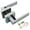 Silver, variant on Modern Square Door Lever Lock Set Aluminium Handle With Key for Home Bedroom