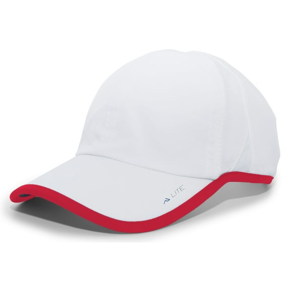 Pacific Headwear Lite Series Active Hook-And-Loop Adjustable Cap 410L White/Royal Os
